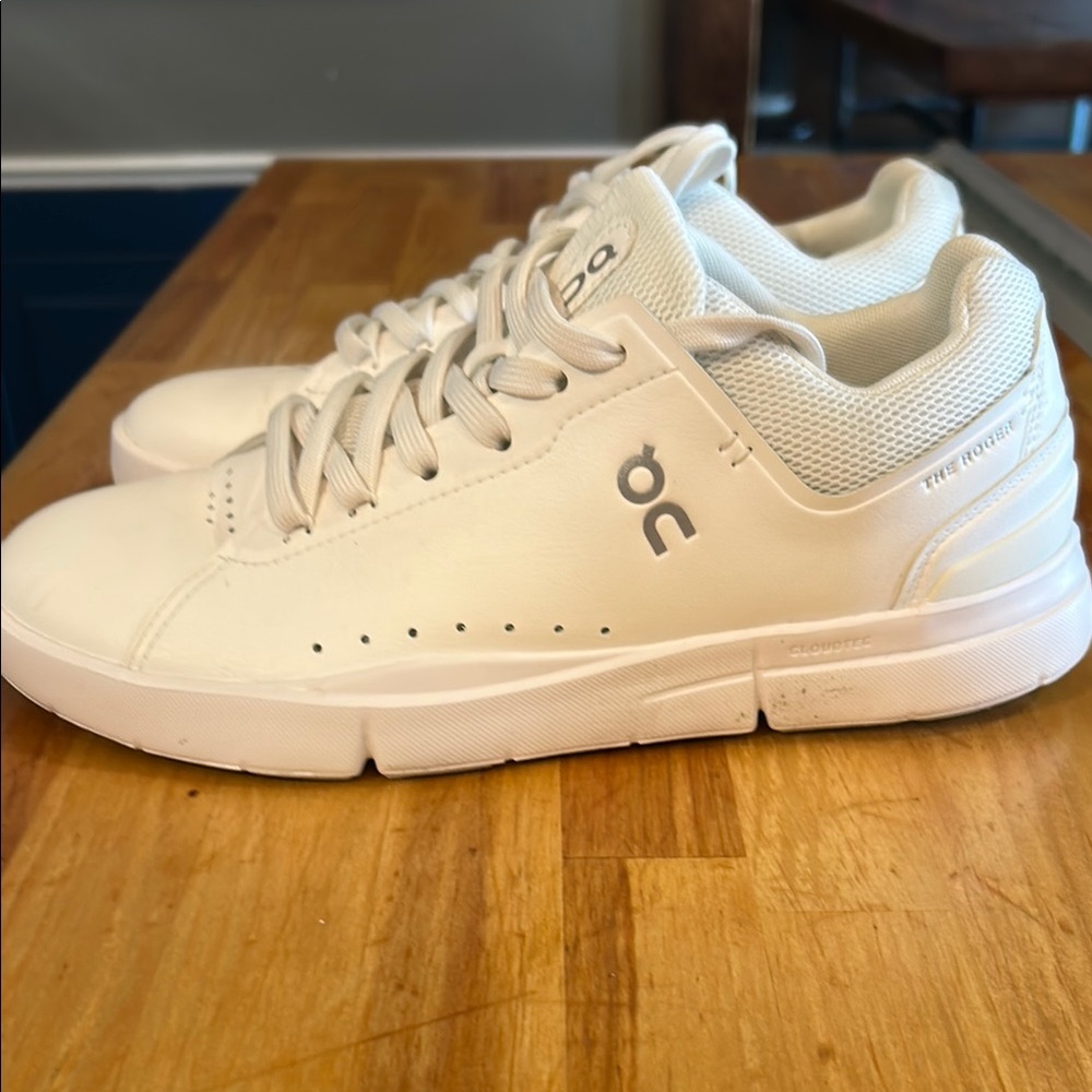 On Running Cream Athletic Shoes